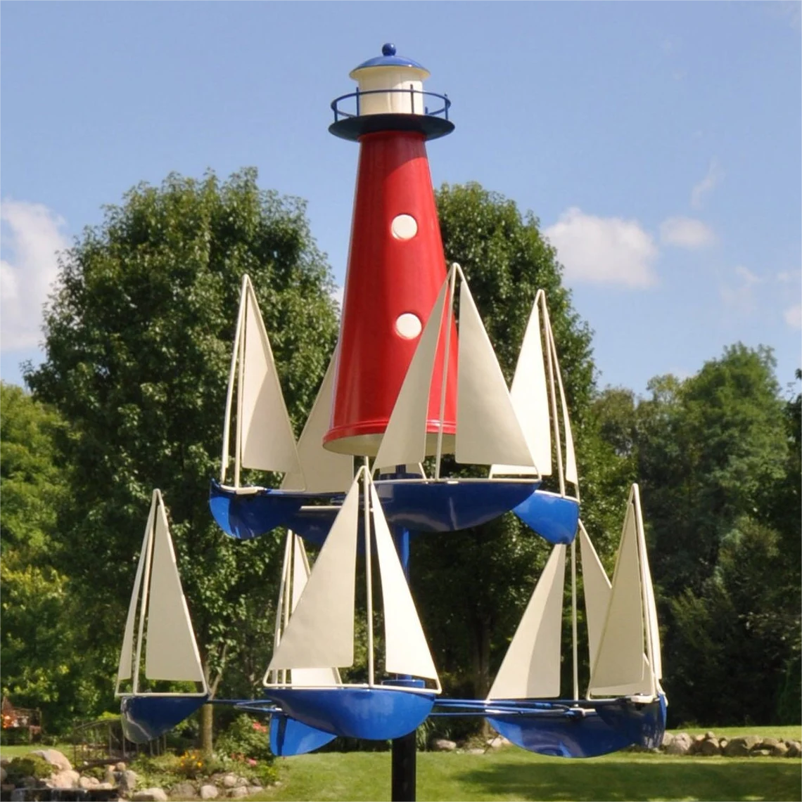 Decorative Outdoor Wind Spin Sculpture - Luxicro