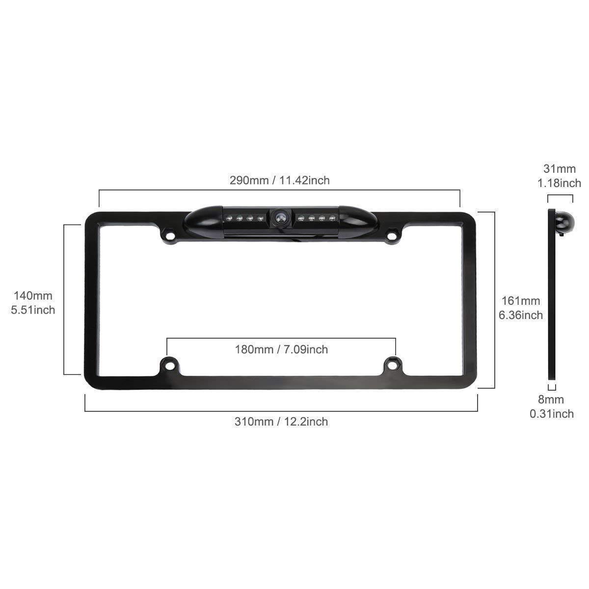 HD Car Number Plate Camera Mount