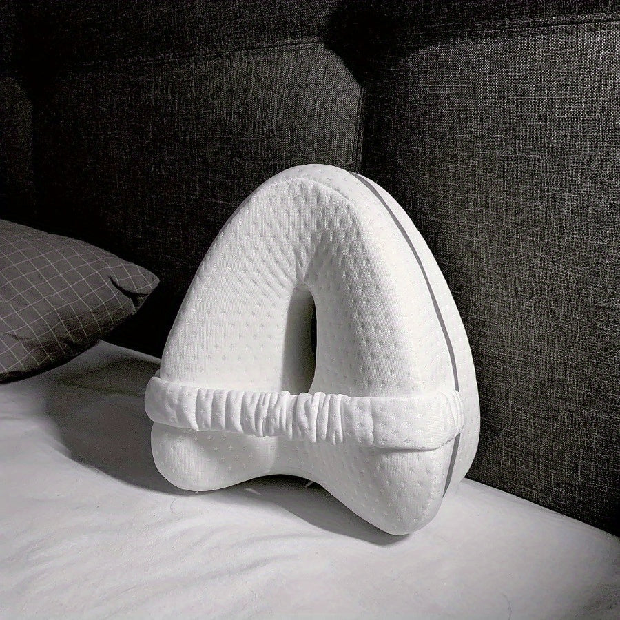 Contoured Body Pillow for Side Sleepers - Memory Foam Leg Pillow