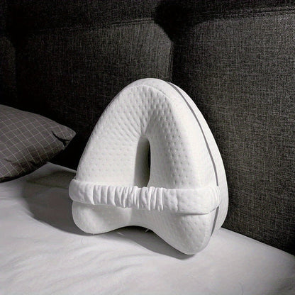 Contoured Body Pillow for Side Sleepers - Memory Foam Leg Pillow