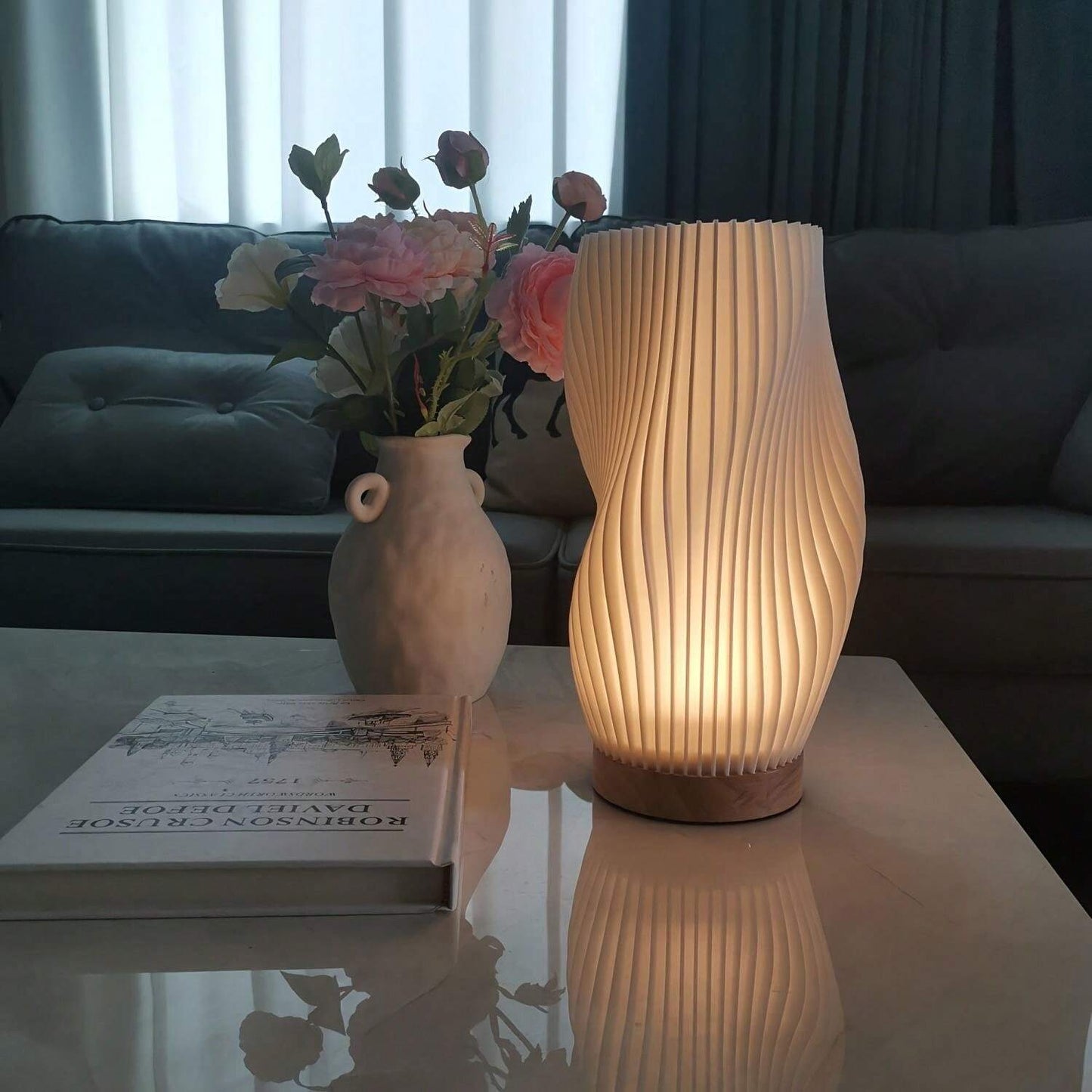 Stylish Round Soft Table Light