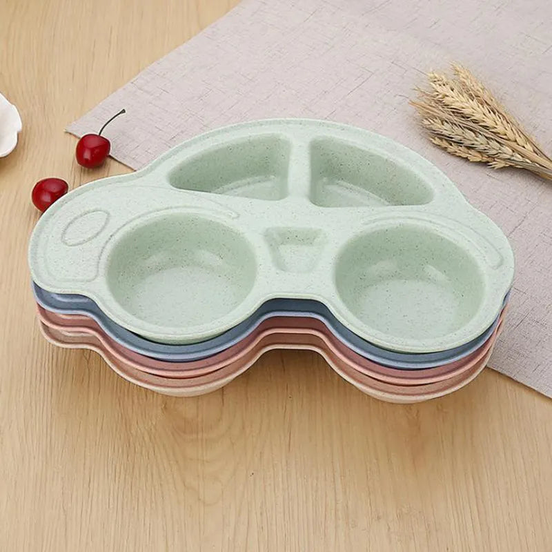 Kids Car Shaped Plate - Eco Friendly Divided Plate