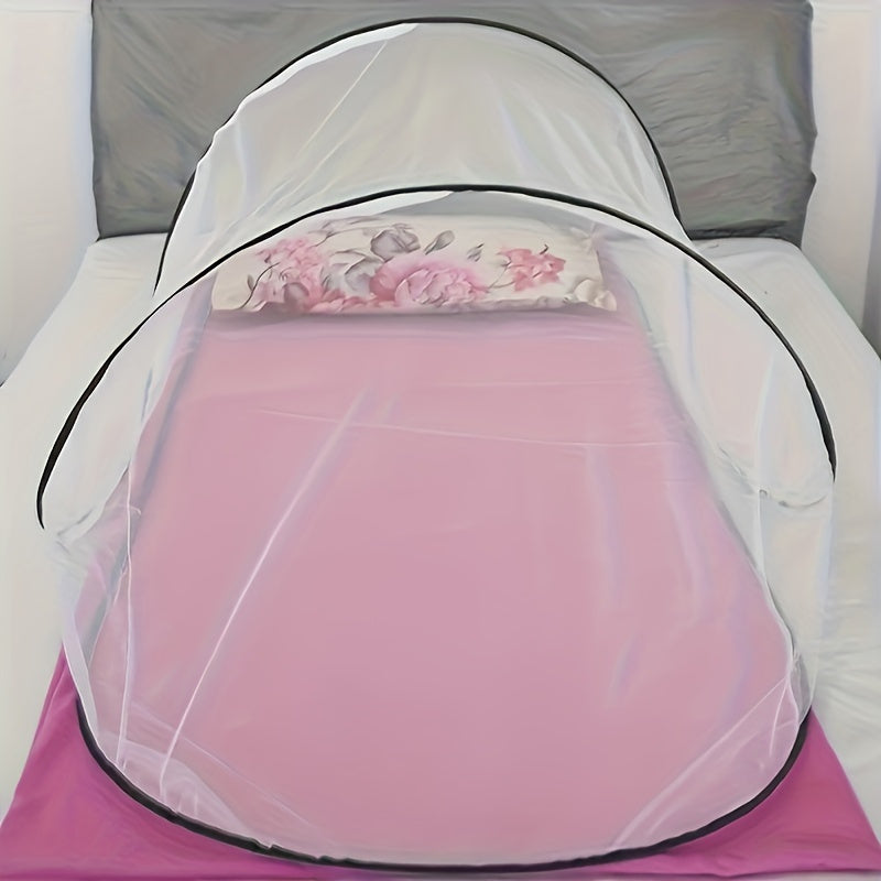 Compact Travel Mosquito Net with Zipper Closure