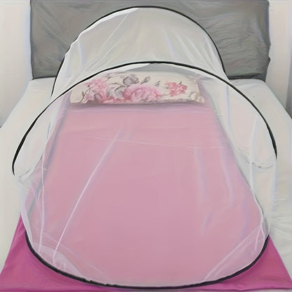 Compact Travel Mosquito Net with Zipper Closure