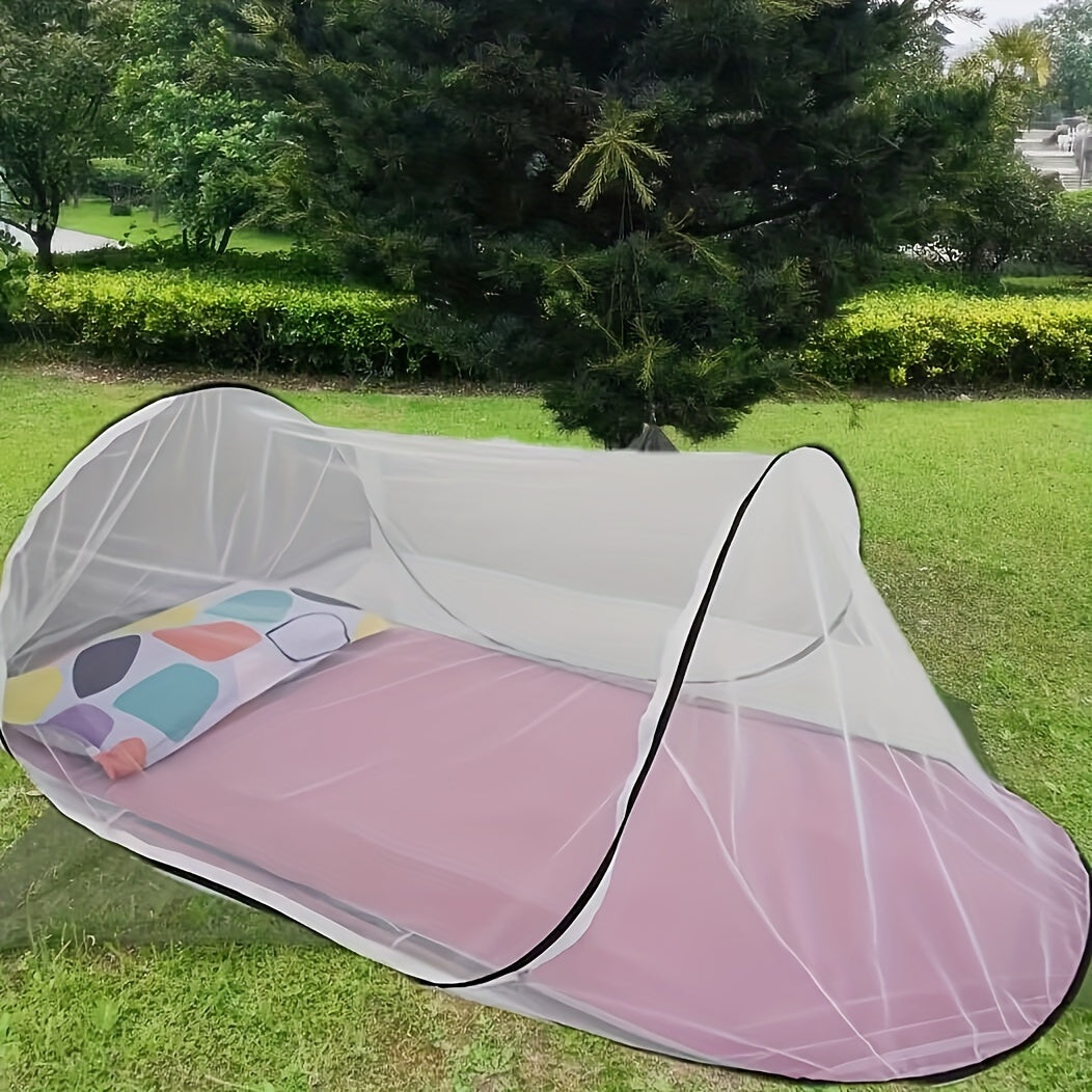 Compact Travel Mosquito Net with Zipper Closure