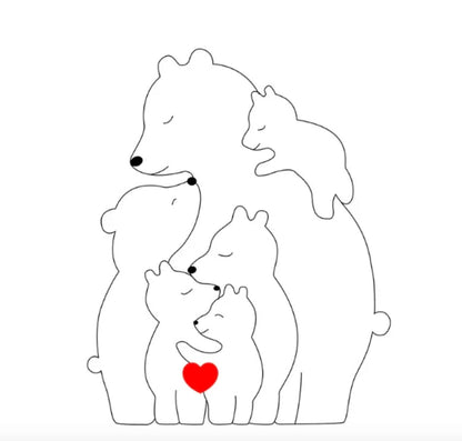 Customizable Cute Bear Figurines