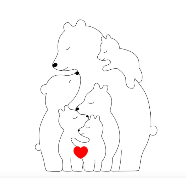 Customizable Cute Bear Collectible Figures