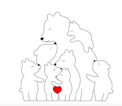 Customizable Cute Bear Collectible Figures