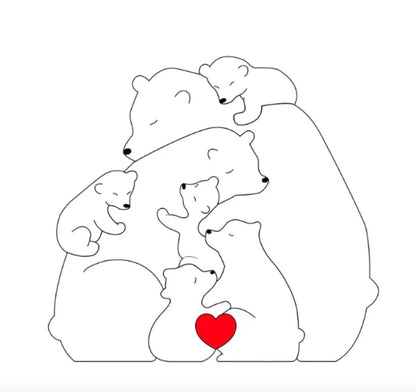 Customizable Cute Bear Figurines