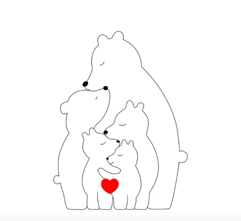 Customizable Cute Bear Figurines