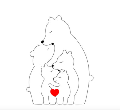 Customizable Cute Bear Figurines