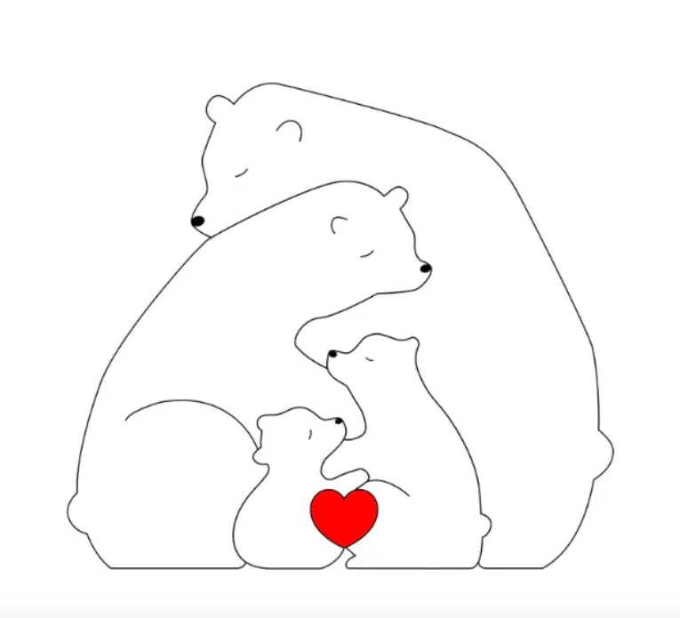 Customizable Cute Bear Figurines