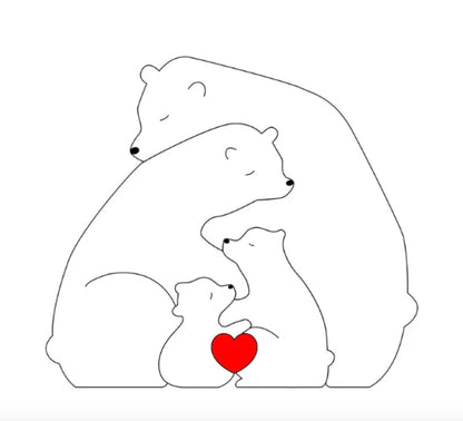 Customizable Cute Bear Collectible Figures