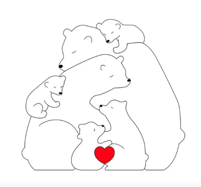 Customizable Cute Bear Figurines
