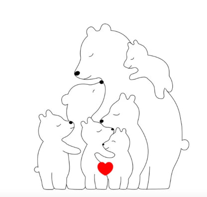 Customizable Cute Bear Figurines
