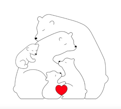 Customizable Cute Bear Figurines