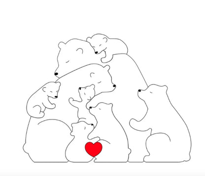 Customizable Cute Bear Figurines