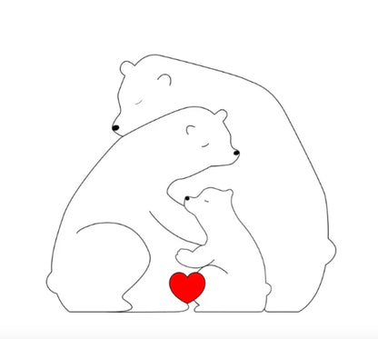 Customizable Cute Bear Figurines