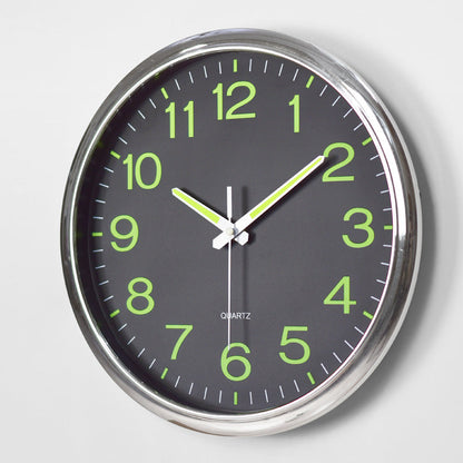 Contemporary Quiet LED Wall Clock With Warm Light - Luxicro