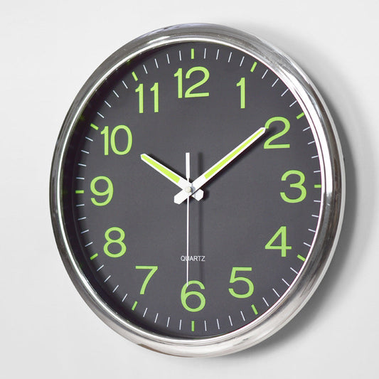 Contemporary Quiet LED Wall Clock With Warm Light - Luxicro