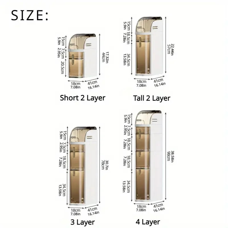 Space Saving Bathroom Storage Trolley