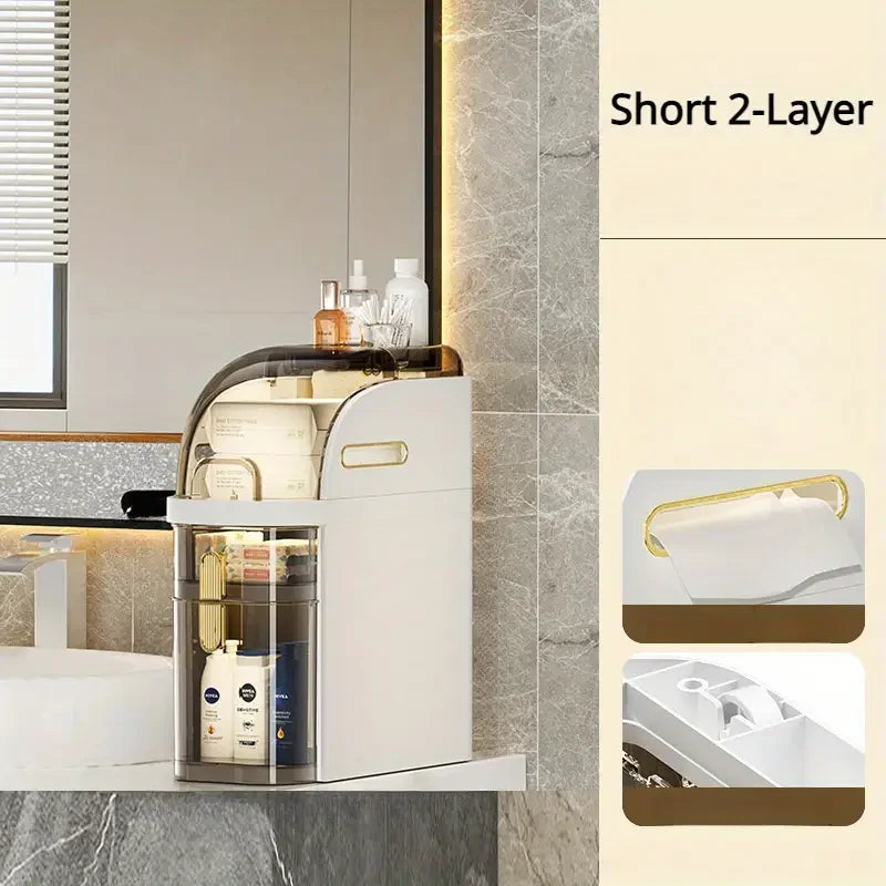 Space Saving Bathroom Storage Trolley - Luxicro