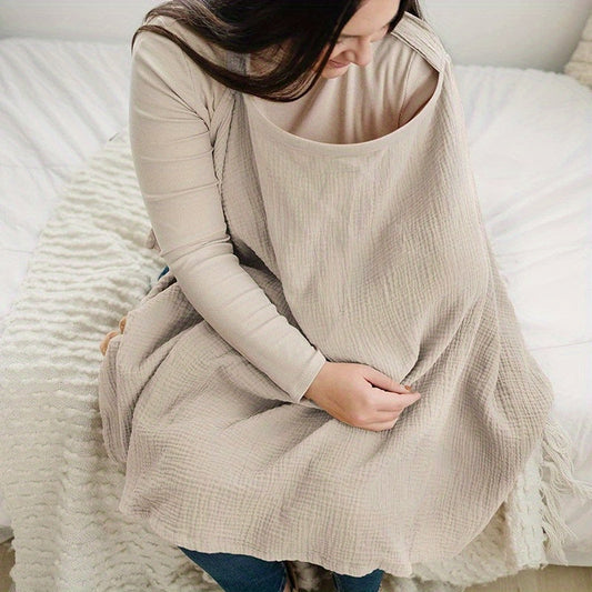 Cozy Nursing Blanket - Gentle Cotton Cover for Moms - Luxicro