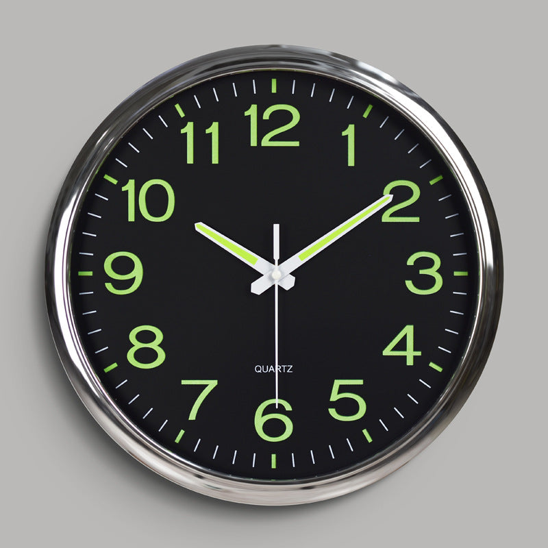 Contemporary Quiet LED Wall Clock With Warm Light