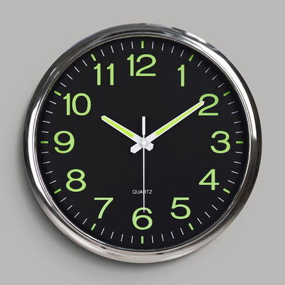 Contemporary Quiet LED Wall Clock With Warm Light