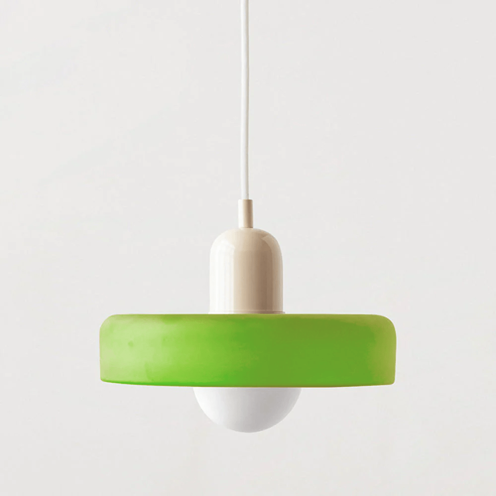 Vibrant Colored Glass Hang Ceiling Light Fixture