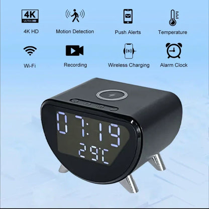Compact HD Smart Security Camera Clock