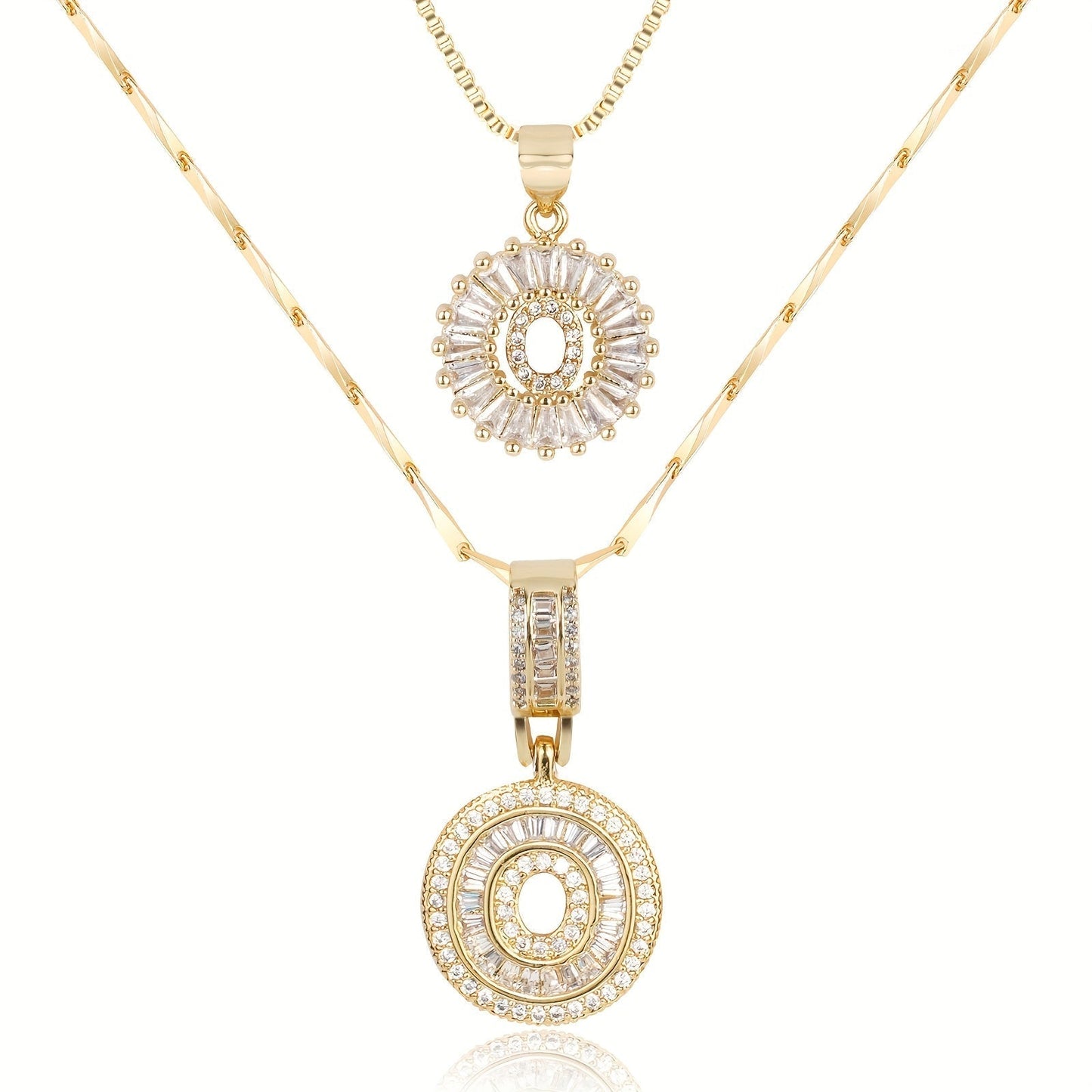 Fine 14k Gold Initial Diamond Pendant Necklace