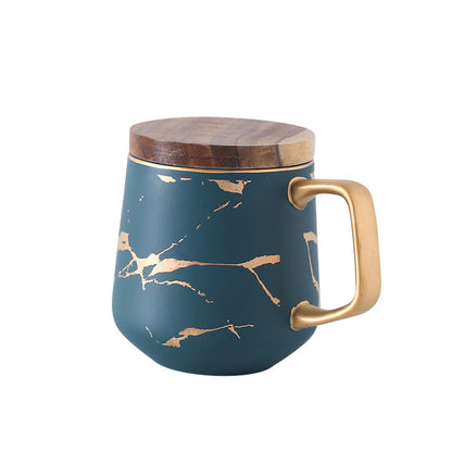 Luxury White Porcelain Coffee Cup Set