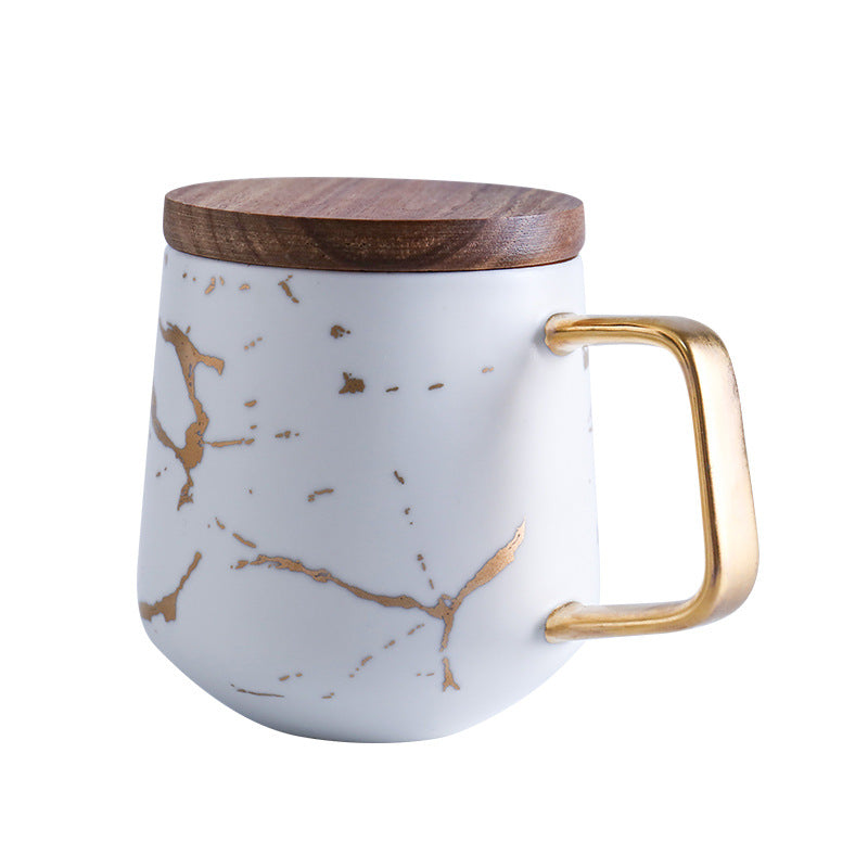 Luxury White Porcelain Coffee Cup Set
