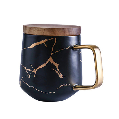 Luxury White Porcelain Coffee Cup Set