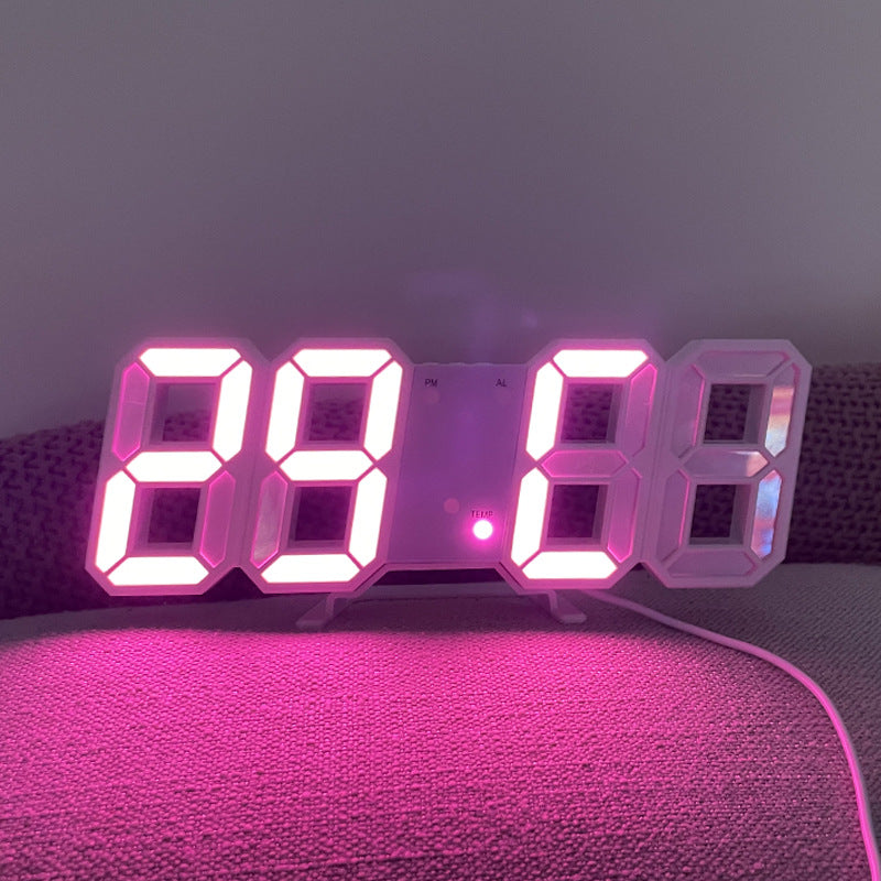 Contemporary LED Digital Wall Clock Decoration