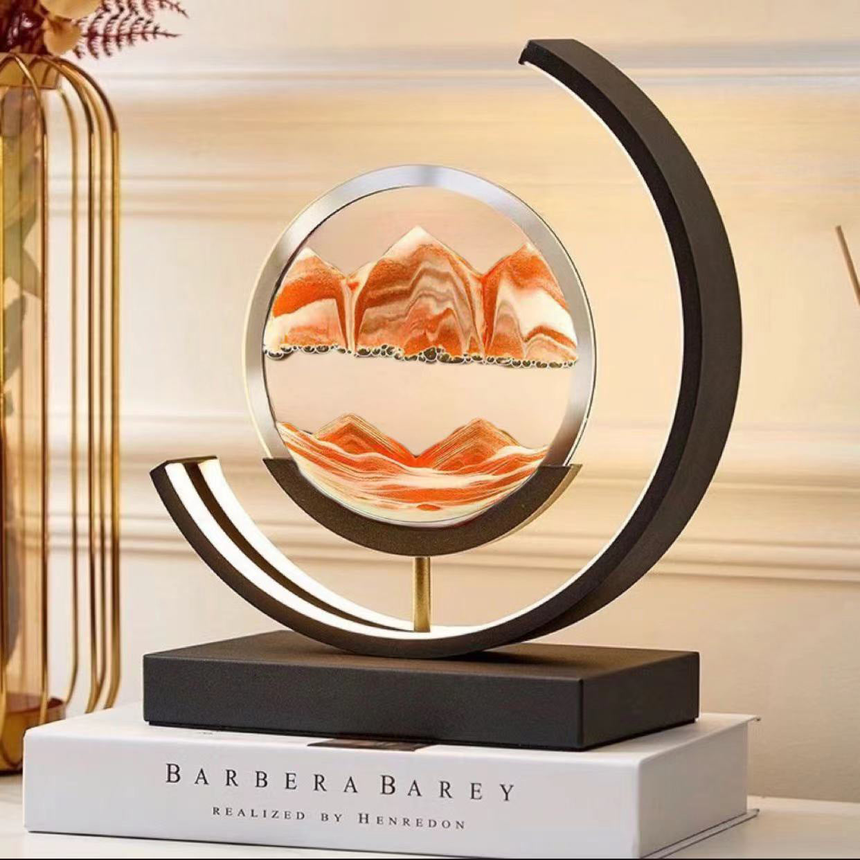 Colorful Beach Hourglass Desk Figurine Ornament