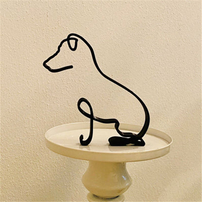 Classic Bronze Pet Figurine Decorative Accent
