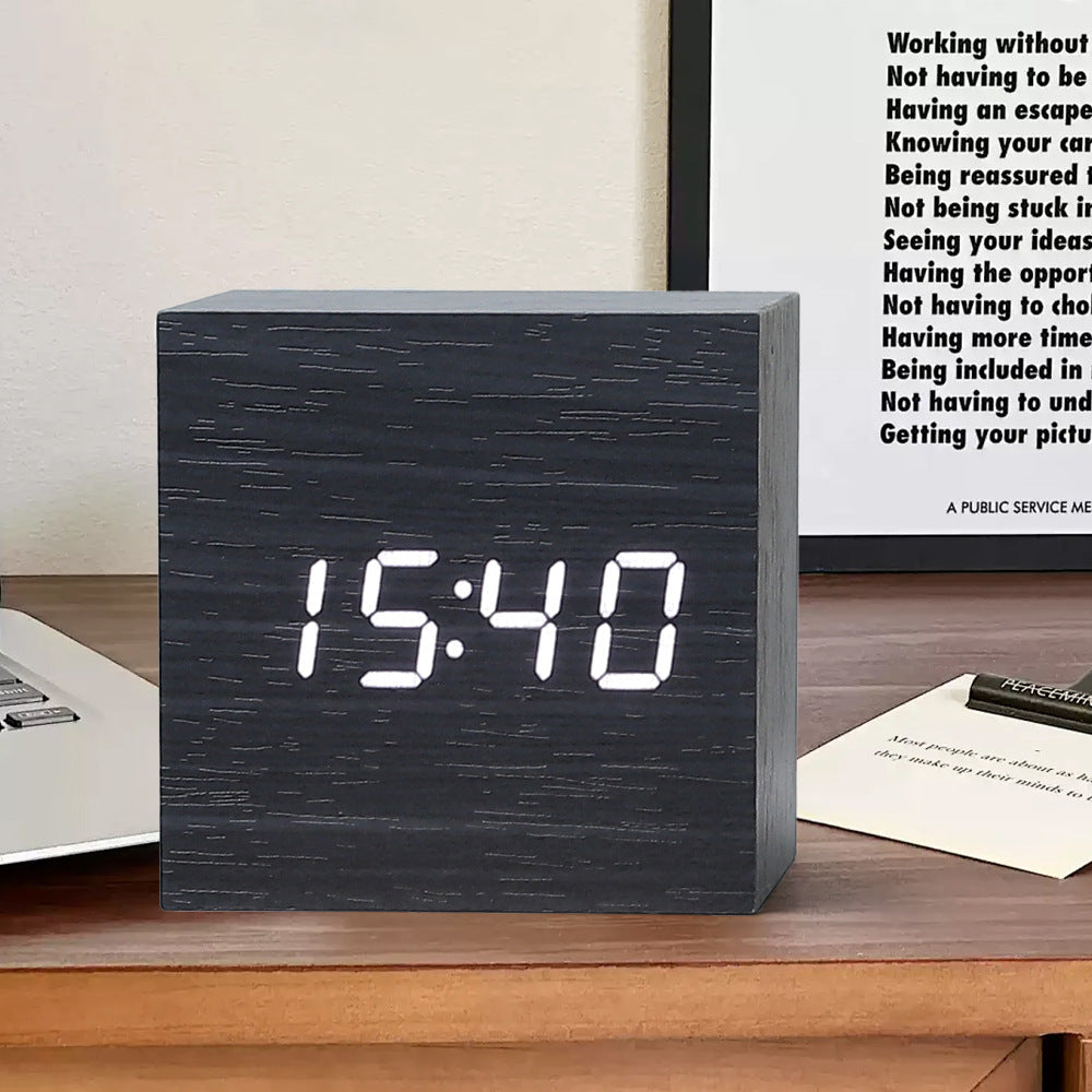 Digital Square Clock Thermometer