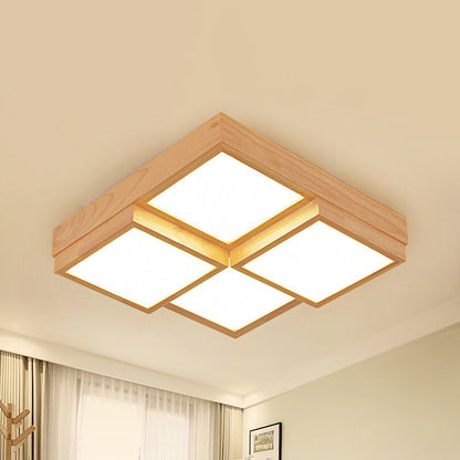 Natural Wood Hanging Light Fixture - Luxicro