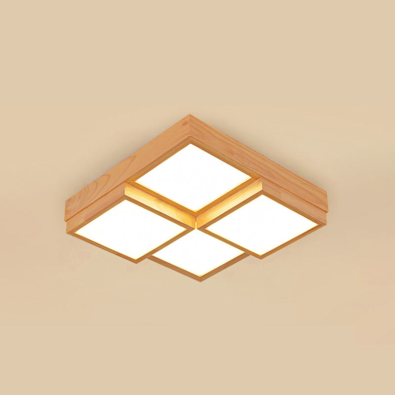 Farmhouse Style Wooden Pendant Light Fixture