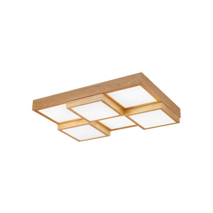 Farmhouse Style Wooden Pendant Light Fixture
