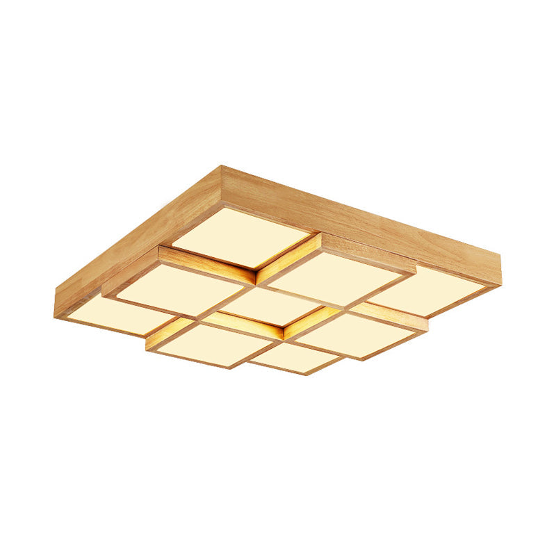 Farmhouse Style Wooden Pendant Light Fixture