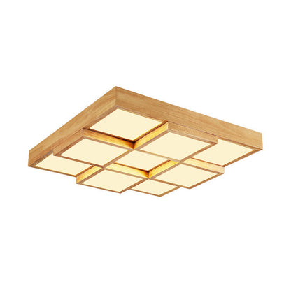 Farmhouse Style Wooden Pendant Light Fixture