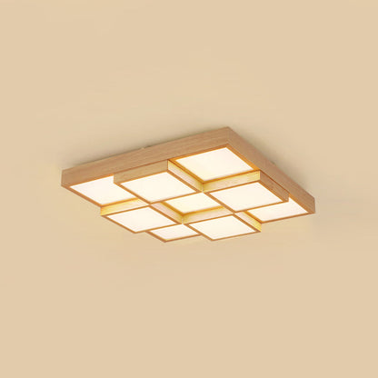 Farmhouse Style Wooden Pendant Light Fixture