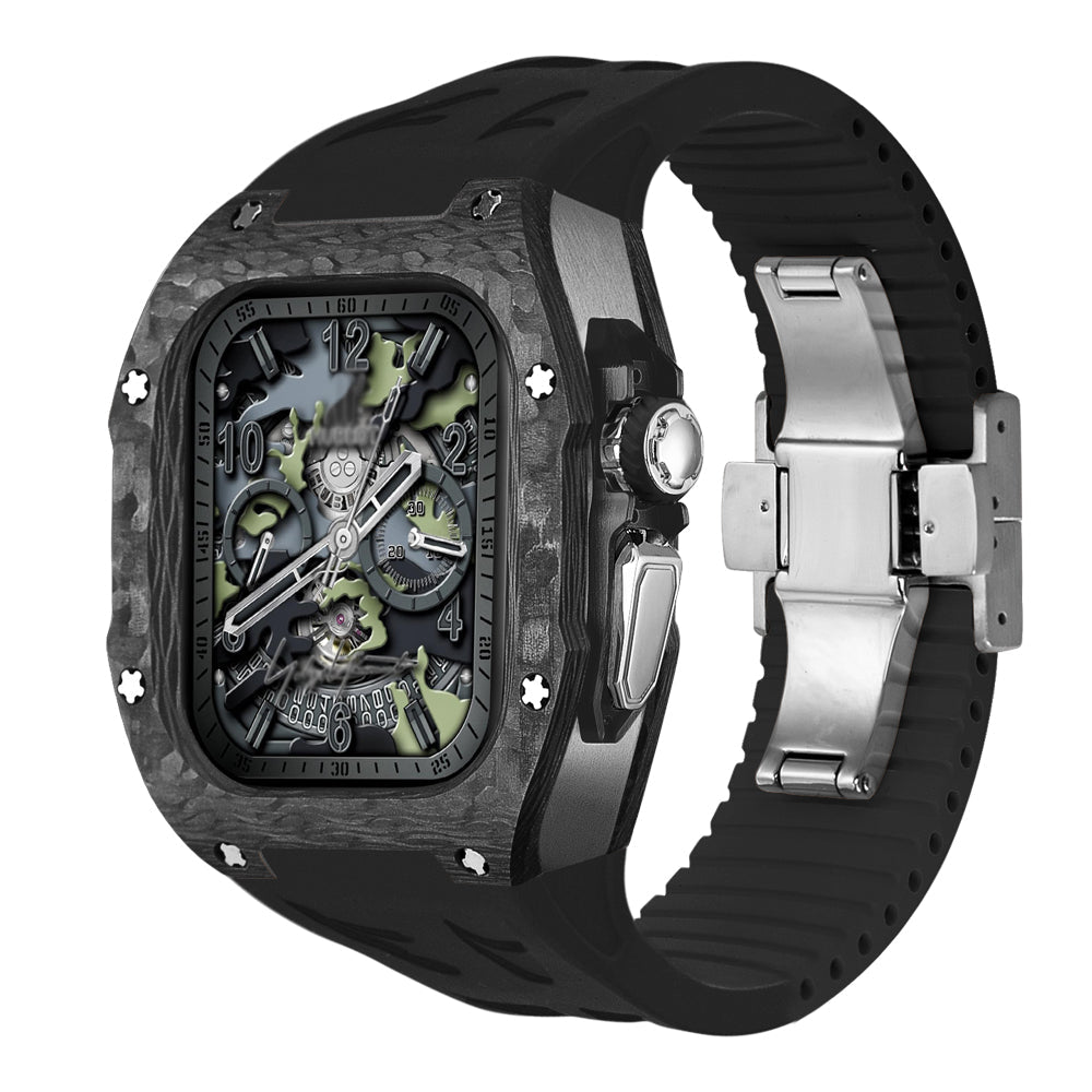 Durable Carbon Fiber Apple Watch Ultra Case Kit
