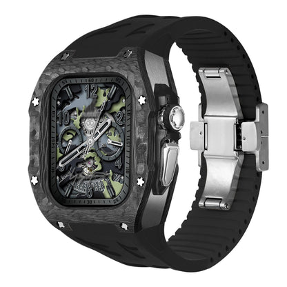 Durable Carbon Fiber Apple Watch Ultra Case Kit