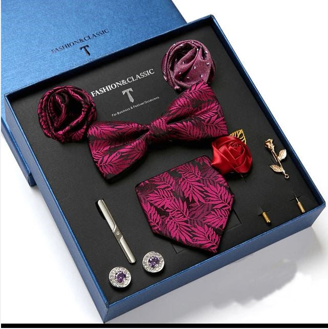 Luxury Silk Necktie Gift Box Set