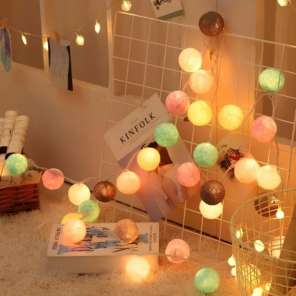 Soft Ivory Fairy Light String Decoration - Luxicro