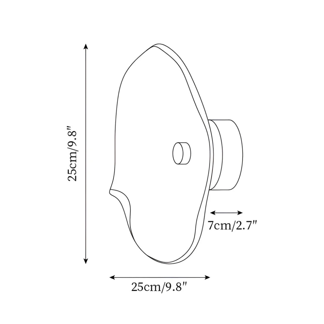 Modern Circular Glass Wall Lamp